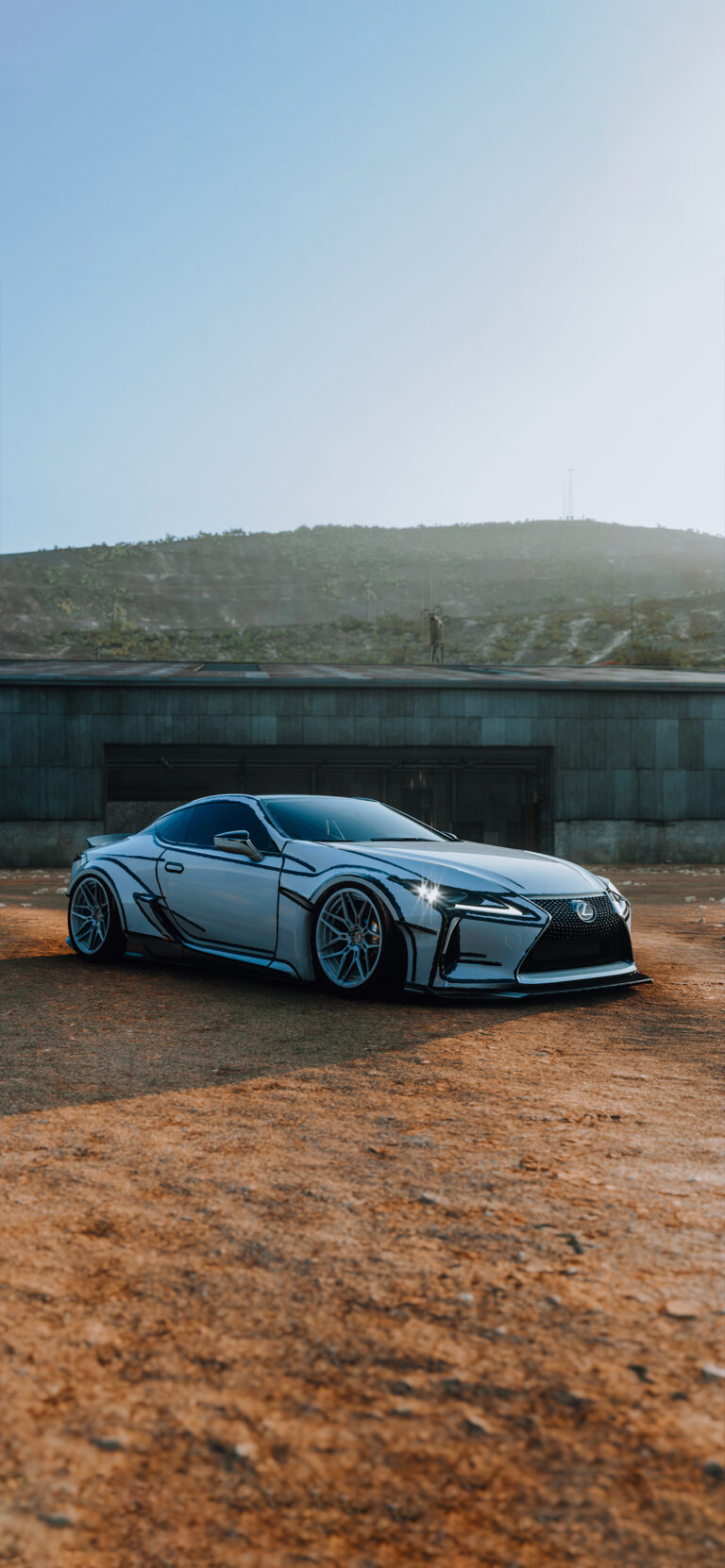 Default wallpaper of Lexus LC500