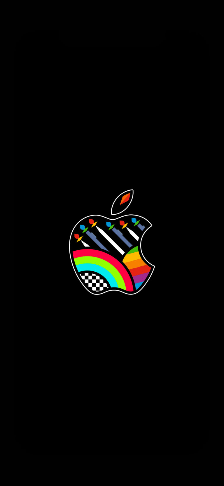 Default wallpaper of Apple BKC – Black