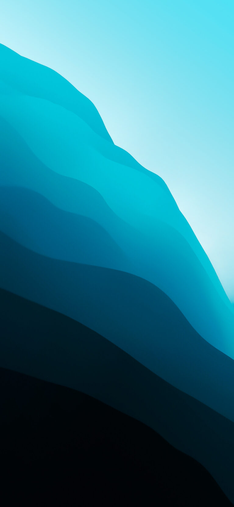 Default wallpaper of Big Sur Waves in Blue