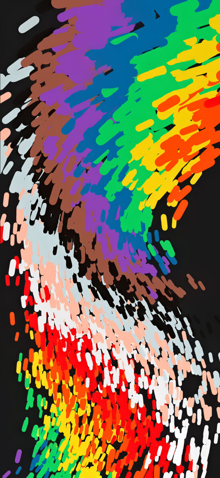 Default wallpaper of Apple Pride 2023 – Dark