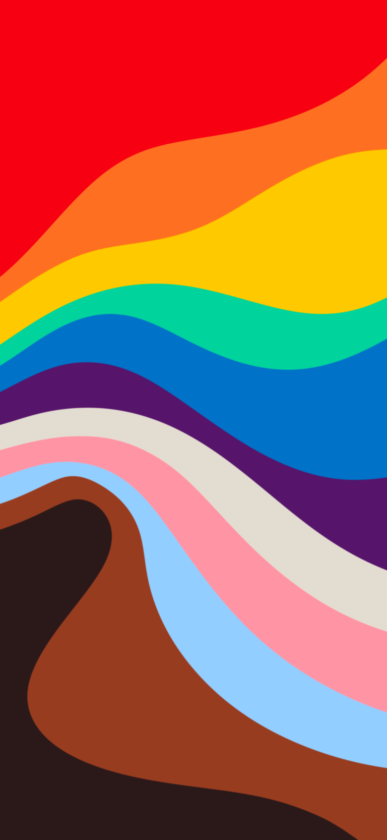 Default wallpaper of Apple Pride