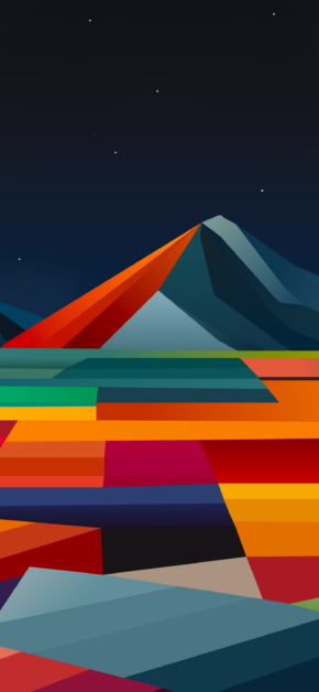 SALTERN STUDY 03 – Cubist Wallpaper 6K | Night