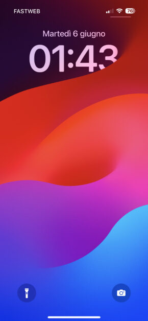 iOS 17 – Official Stock Wallpaper | Dark