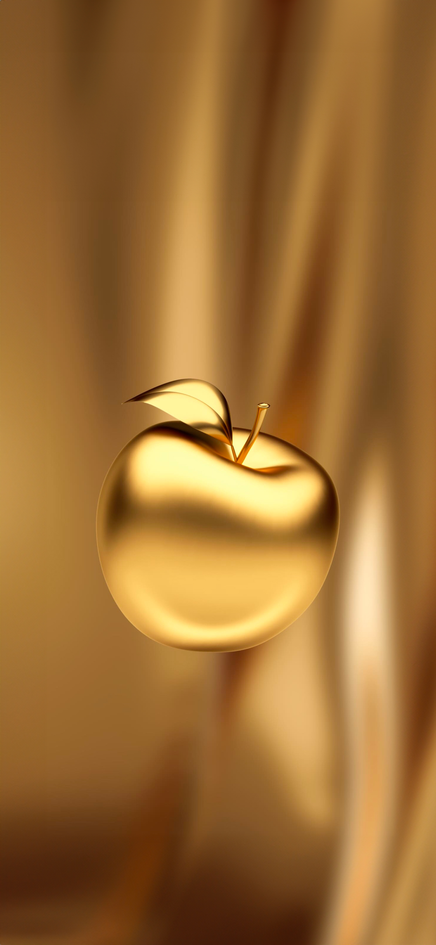 gold apple wallpaper hd