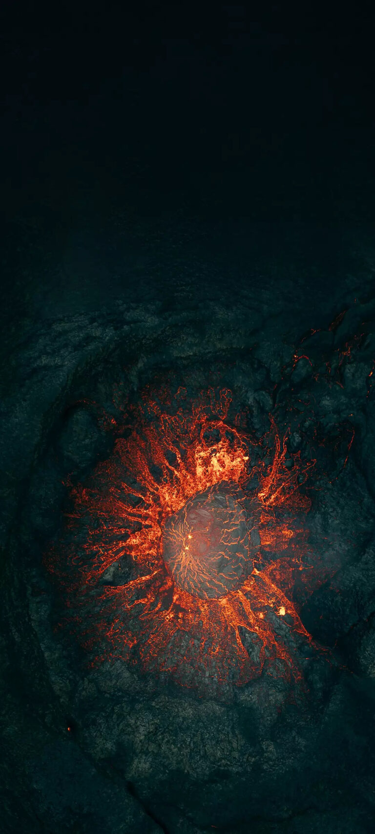 Default wallpaper of Volcano Lava