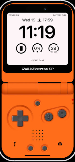 GameBoy Wallpaper iPhone | GBA Orange