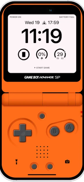 GameBoy Wallpaper iPhone | GBA Orange