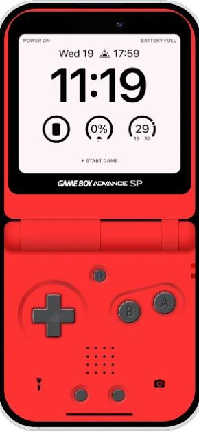 GameBoy Wallpaper iPhone | GBA Red