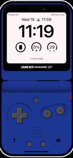 GameBoy Wallpaper iPhone | GBA Blue