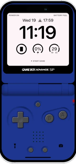 GameBoy Wallpaper iPhone | GBA Blue