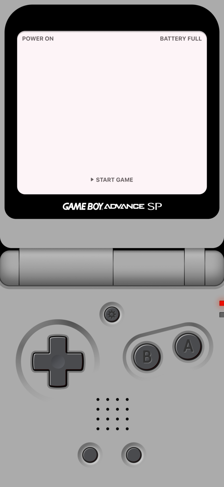 Default wallpaper of GameBoy Wallpaper iPhone | GBA Grey