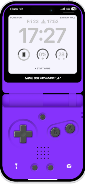 GameBoy Wallpaper iPhone | GBA Purple
