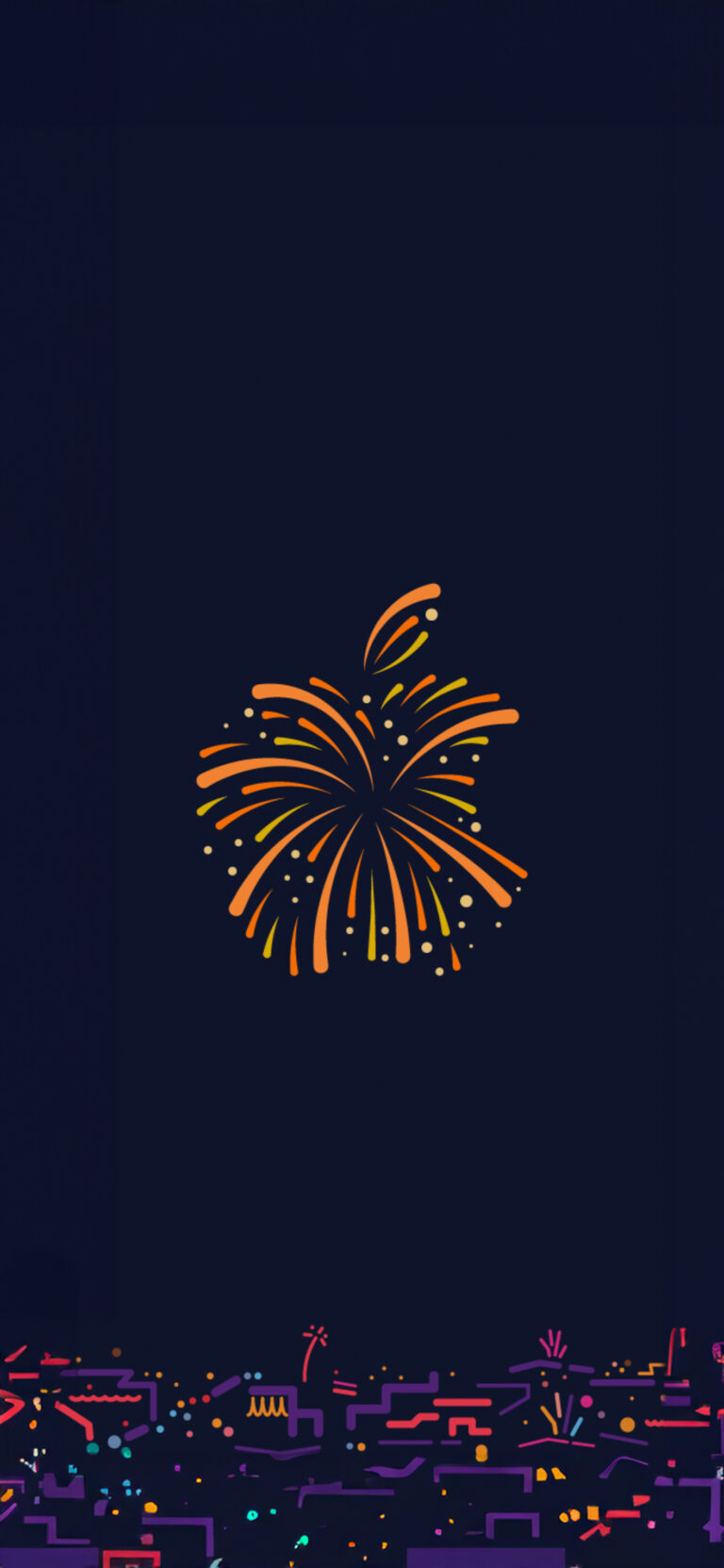 Default wallpaper of Apple – Fireworks