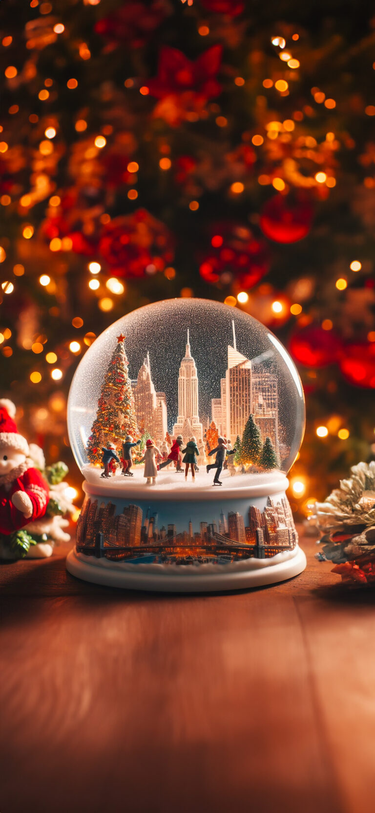 Default wallpaper of Another Christmas in New York | Snow Globe