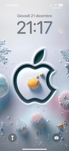 Apple on the Snow