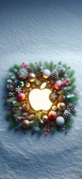 Apple Christmas wreath