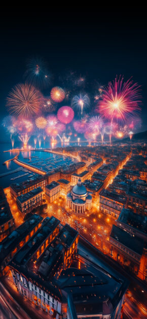 New Year Eve in Naples, Italy