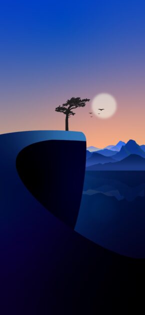 Overhanging Sunset | Vector