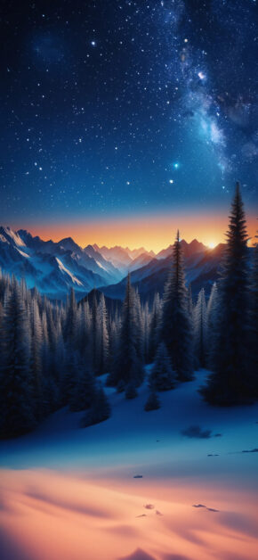 Magic Winter Scenary