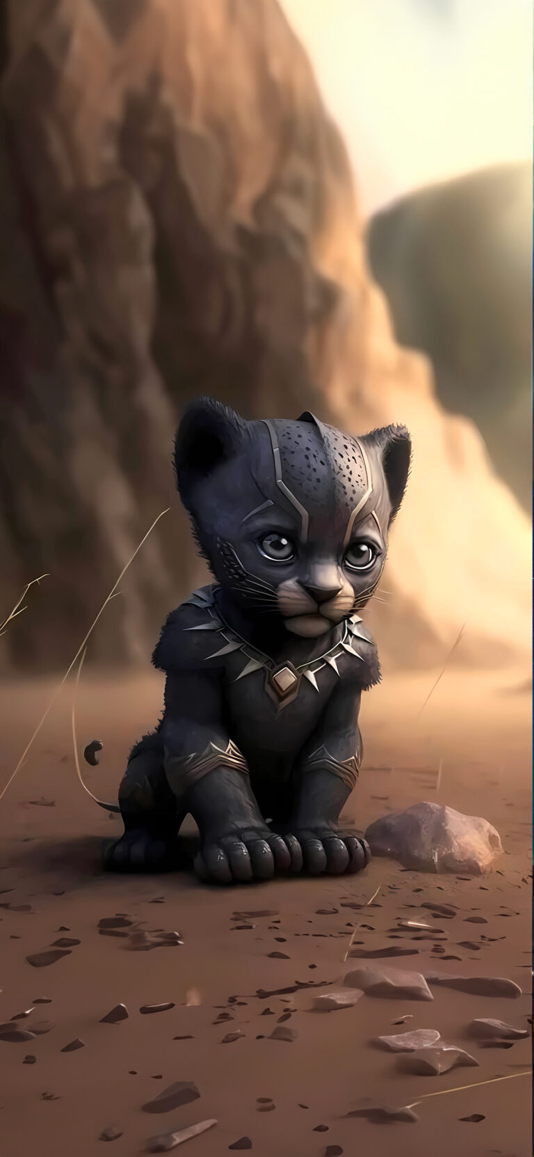 Default wallpaper of Baby Black Panther