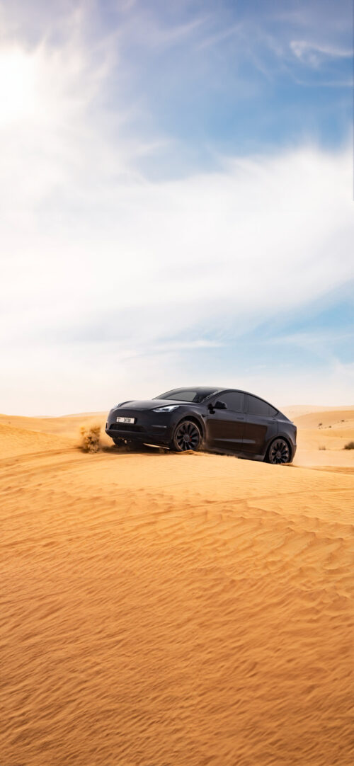 Tesla Model Y in the Desert | Teslers.it