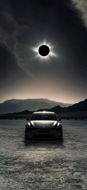 Total Solar Eclipse with Tesla | FREE Depth Effect