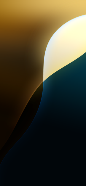 iOS 18 Wallpaper | Yellow (Dark)
