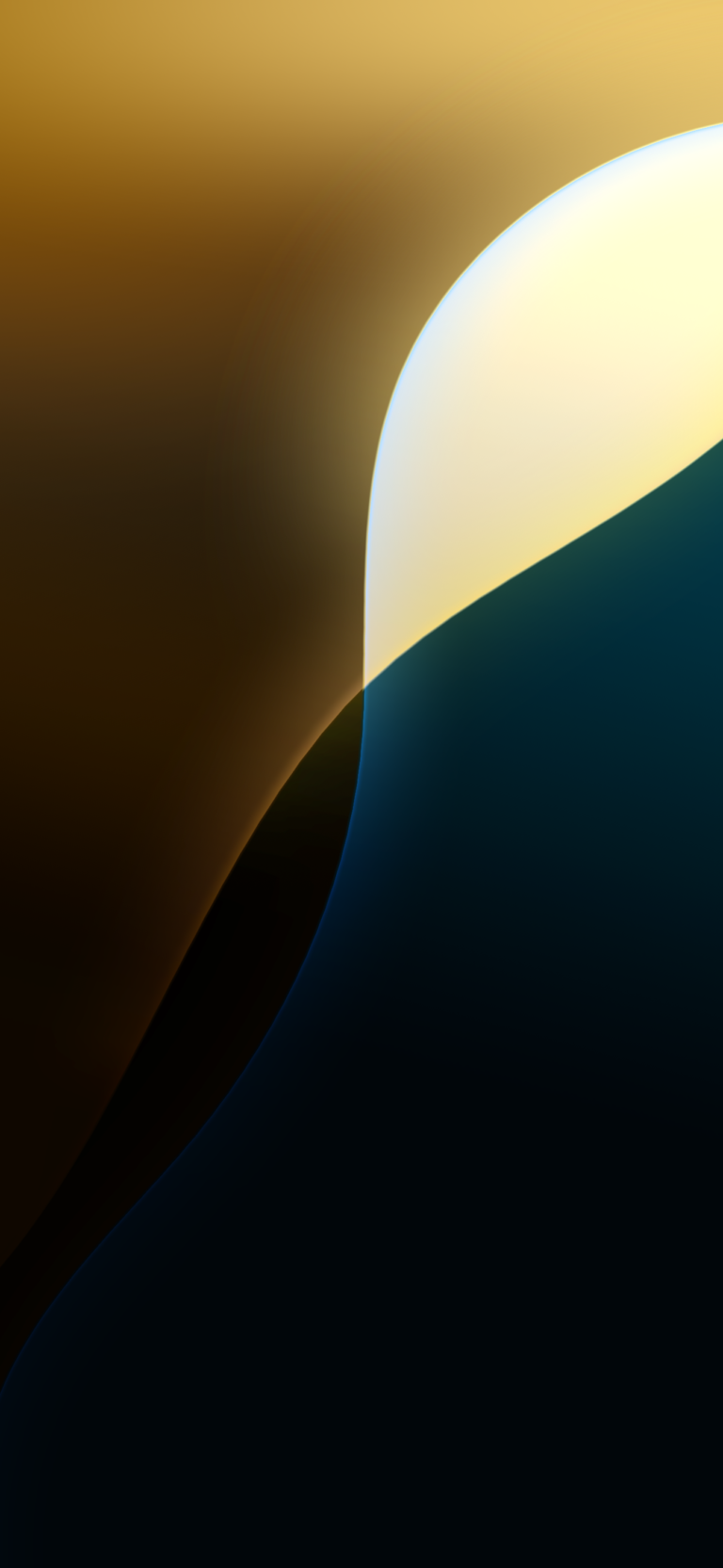 Default wallpaper of iOS 18 Wallpaper | Yellow (Dark)