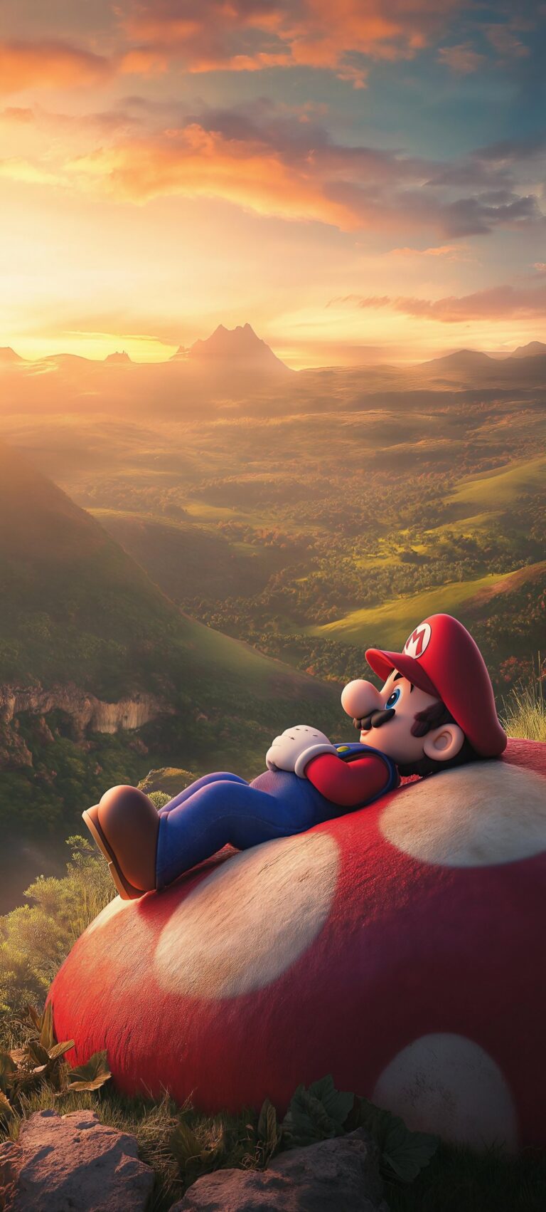 Default wallpaper of Relax with Super Mario