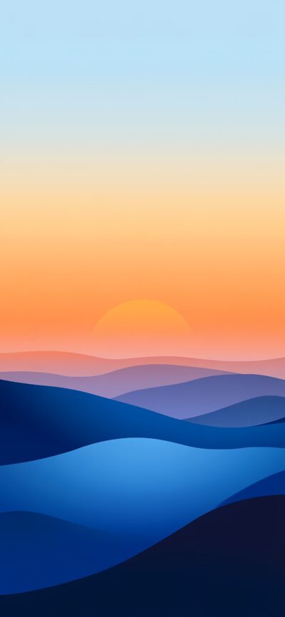 Wallpaper Gradient Landscape