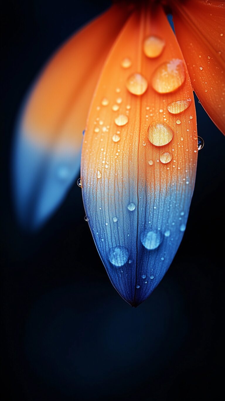 Default wallpaper of Colorful Petals OLED