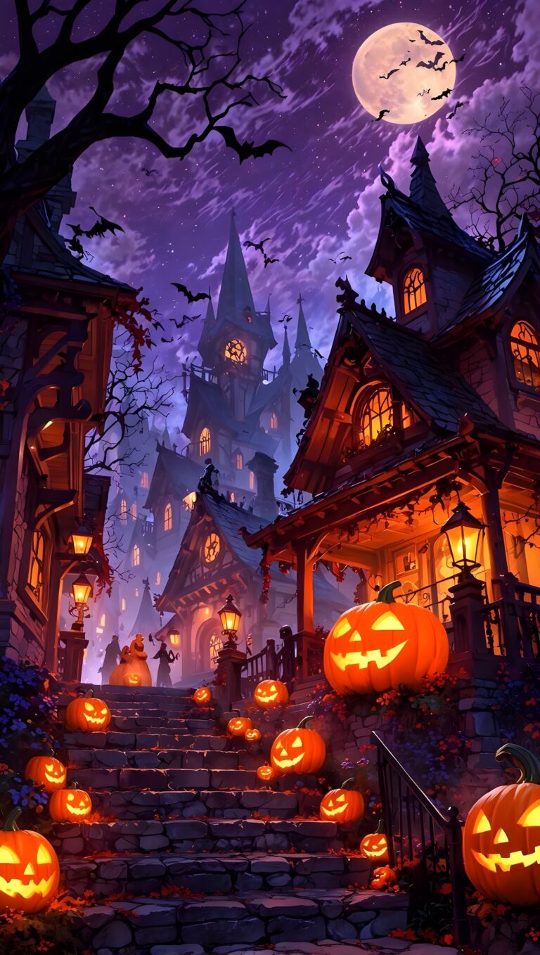 Default wallpaper of Enchanted Halloween Village