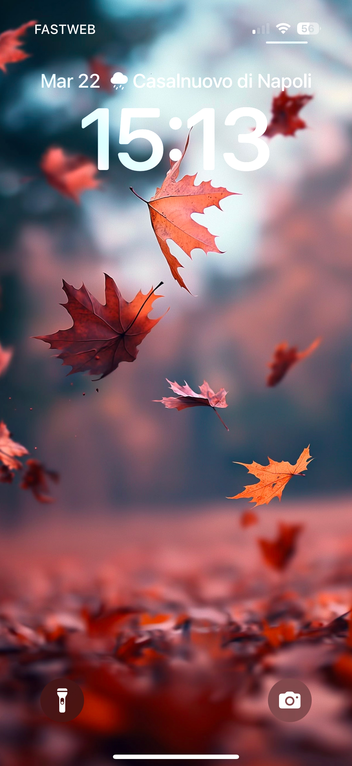 Customized screenshot for the wallpaper of Autumn