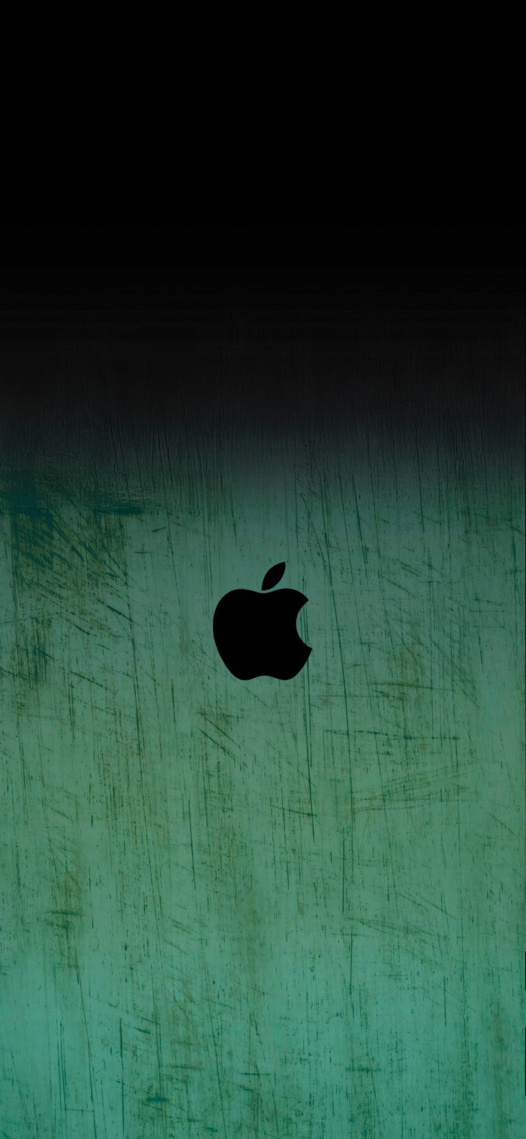 Default wallpaper of Apple on the Wall