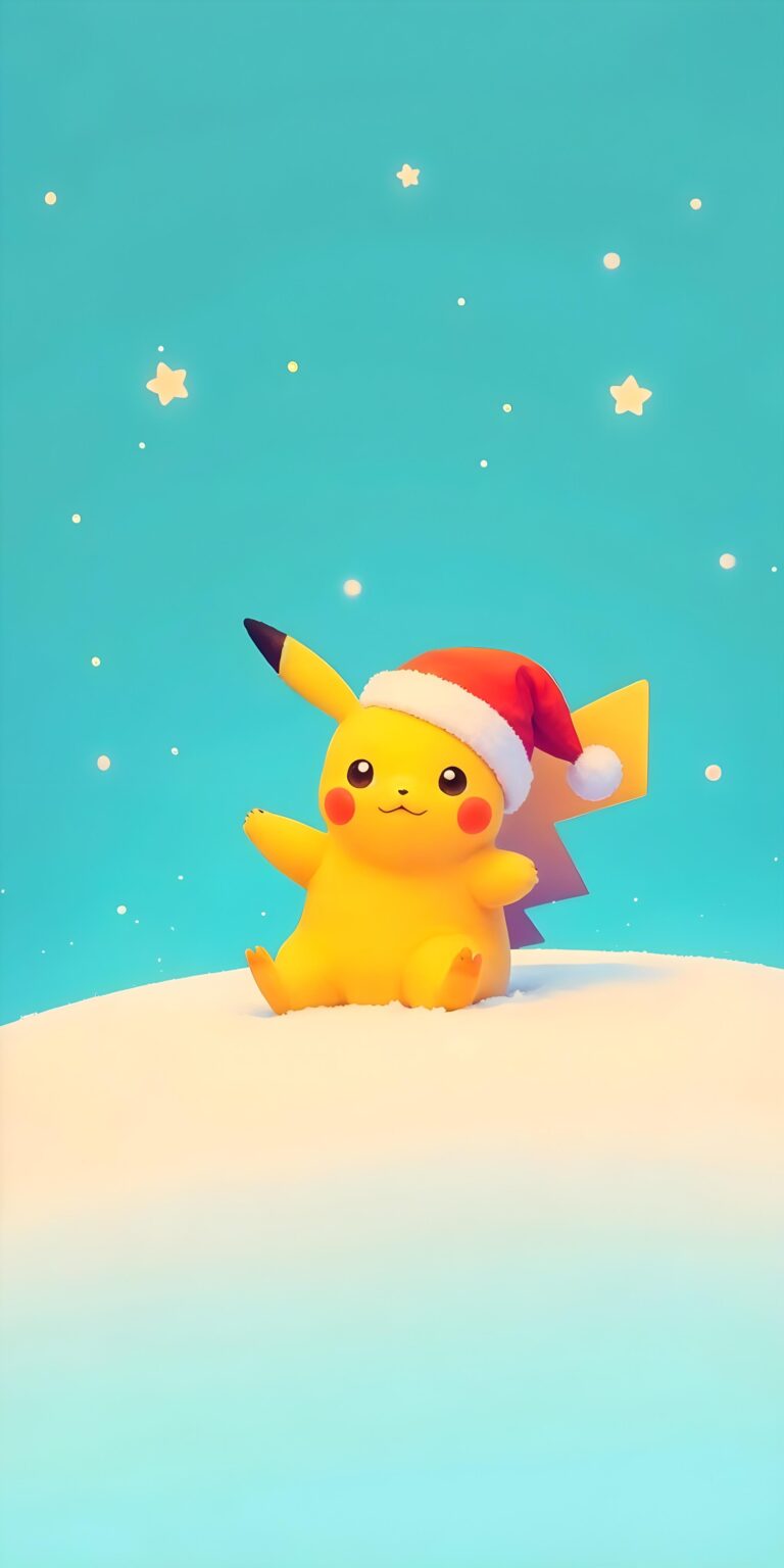 Default wallpaper of Festive Pikachu