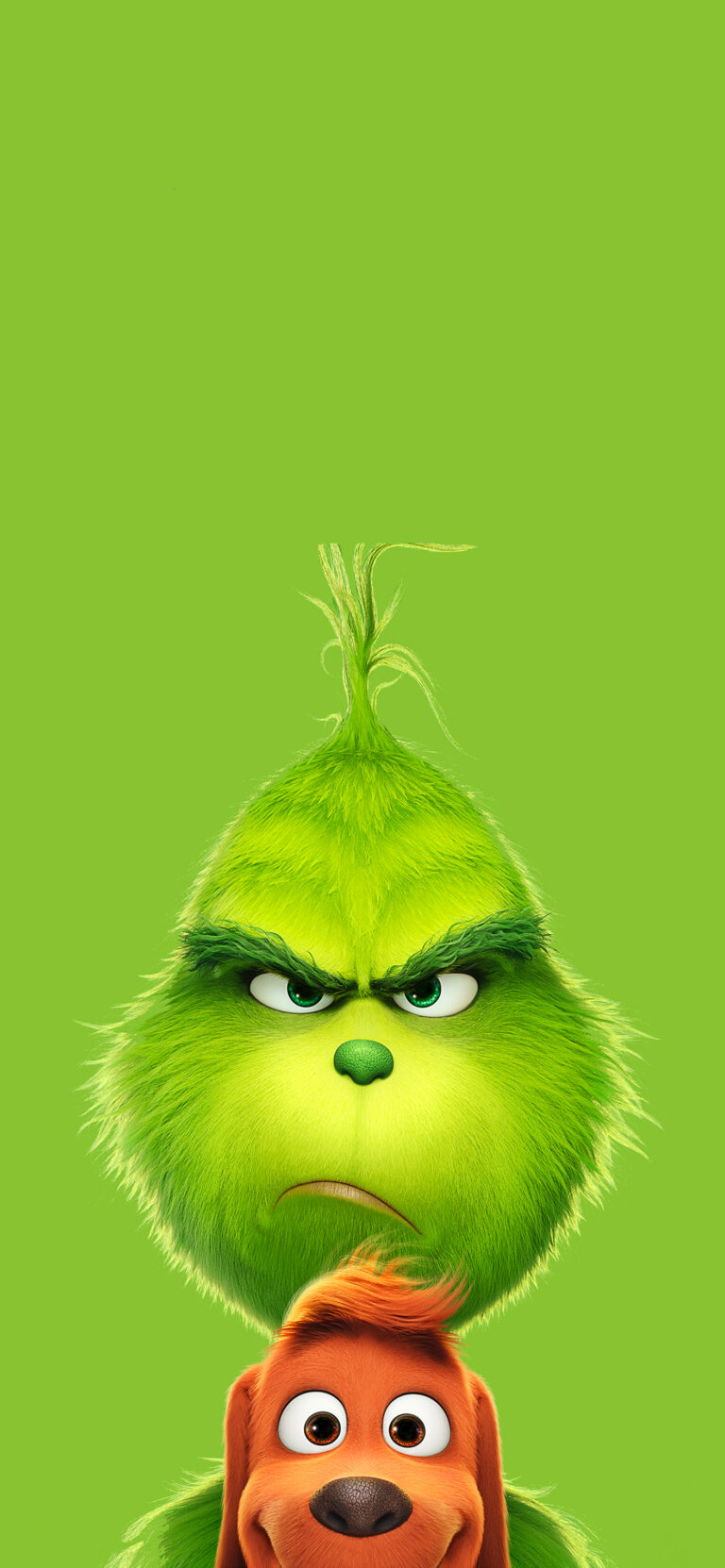 Default wallpaper of Grinch