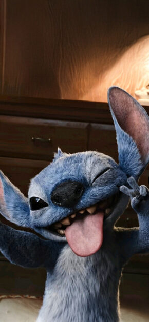 Stitch taking a selfie
