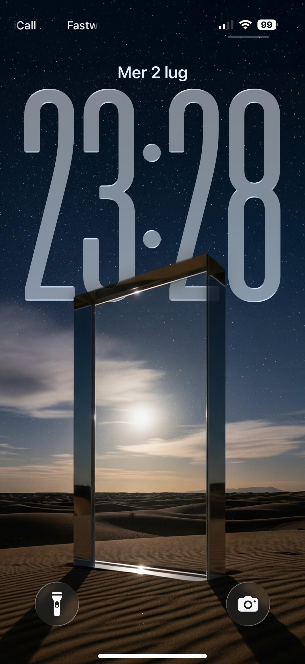 Glass Portal on Desert | FREE Depth Effect