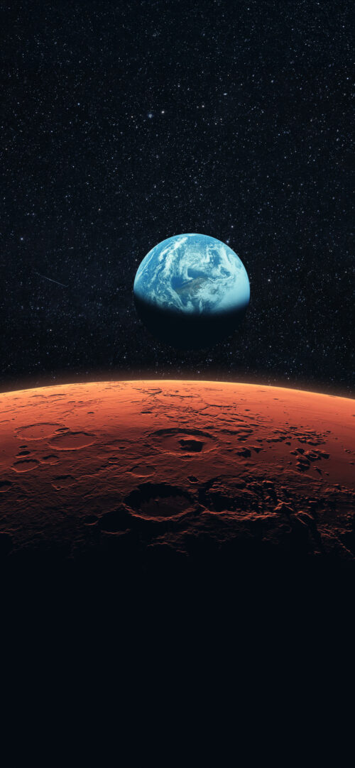 The Earth seen from Mars