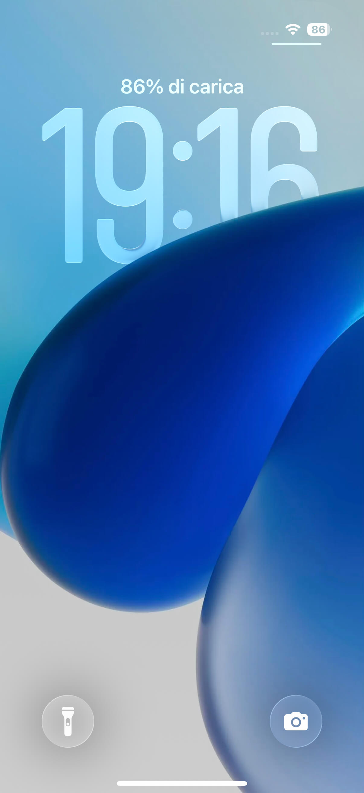 Liquid Blue Drops | Depth Effect