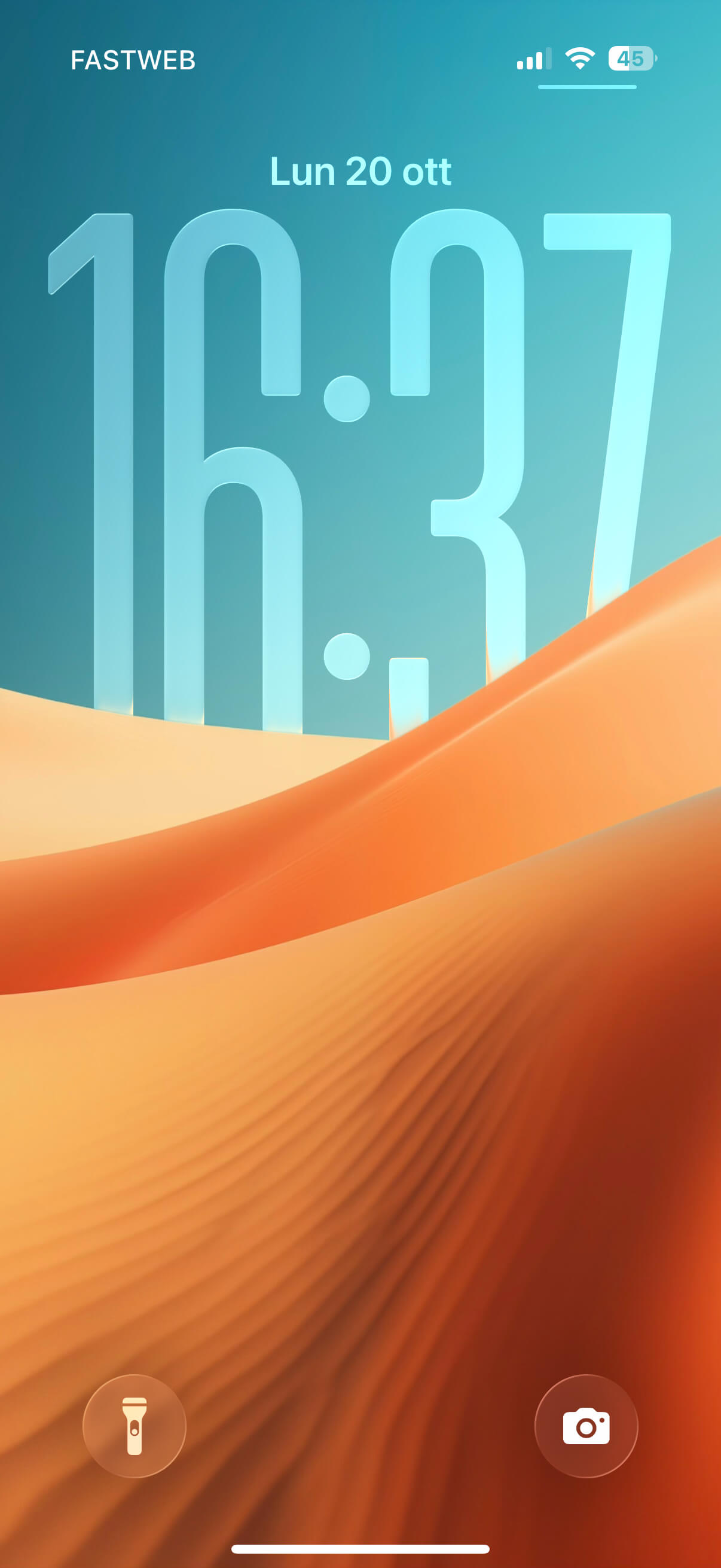 Cosmic Orange Desert | Depth Effect