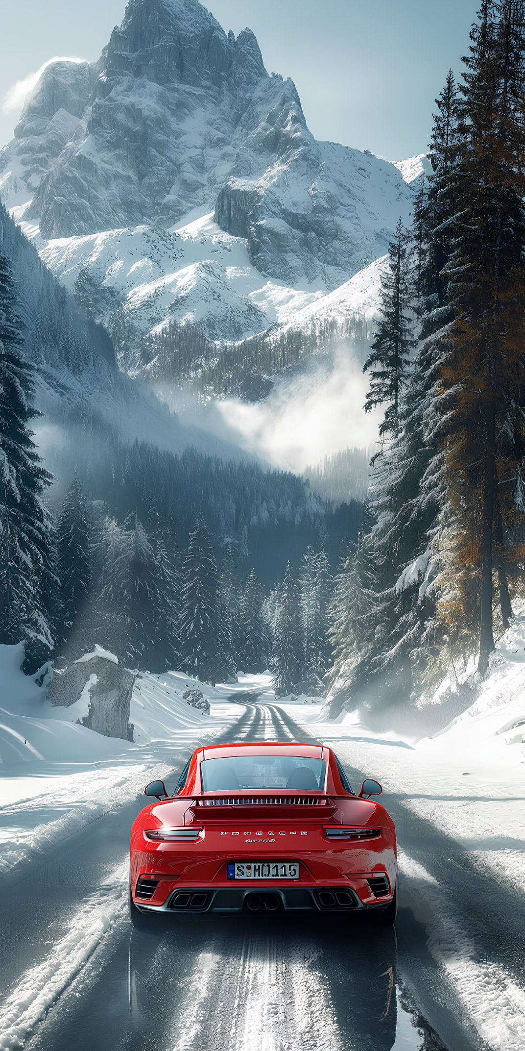 Winter Porsche