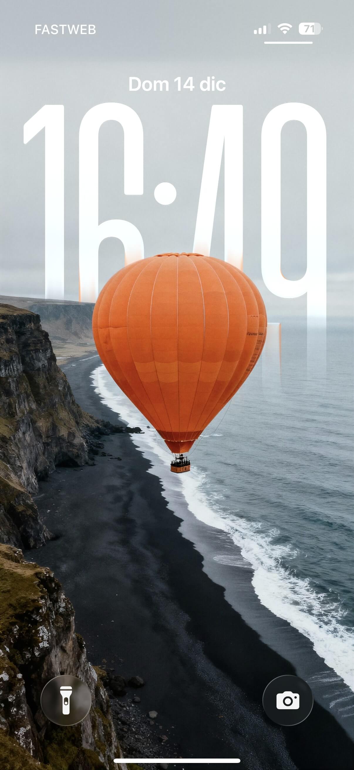 Orange Air Baloon | Depth Effect