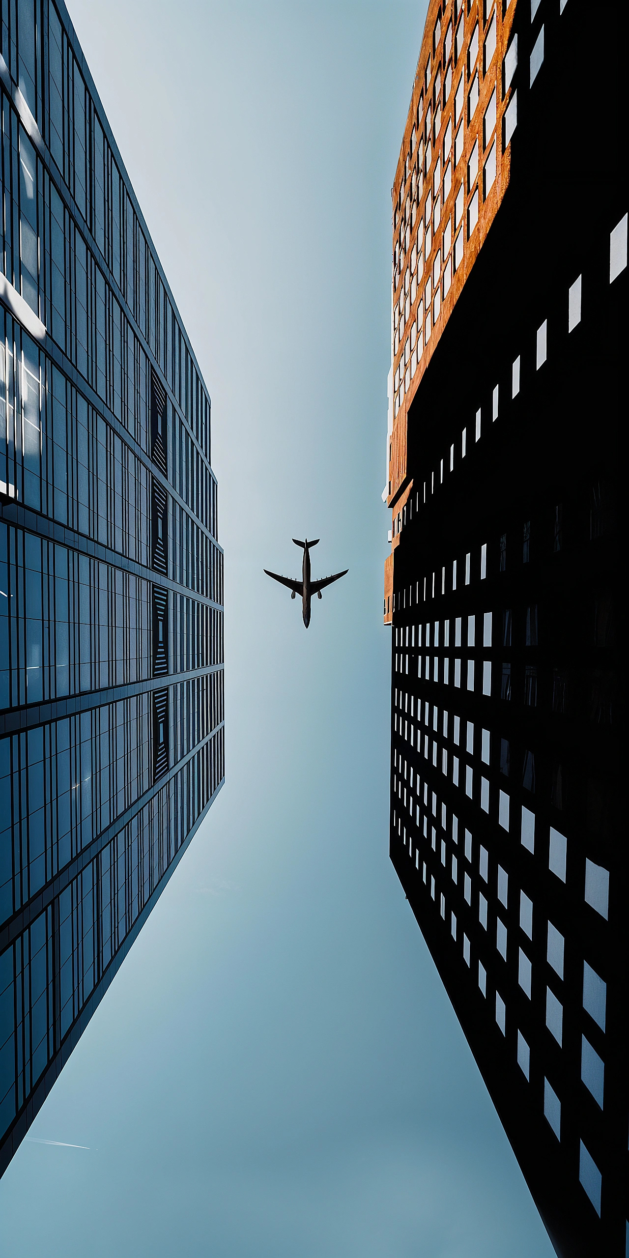 Airplane and Buildings