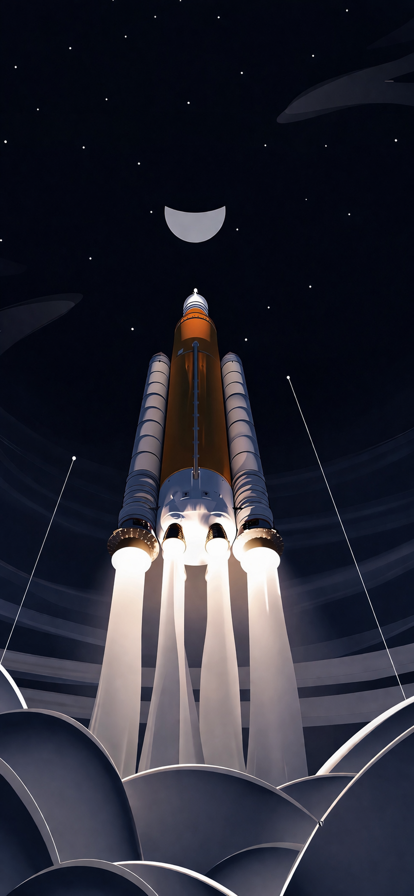 NASA Artemis II | Vector (Night)
