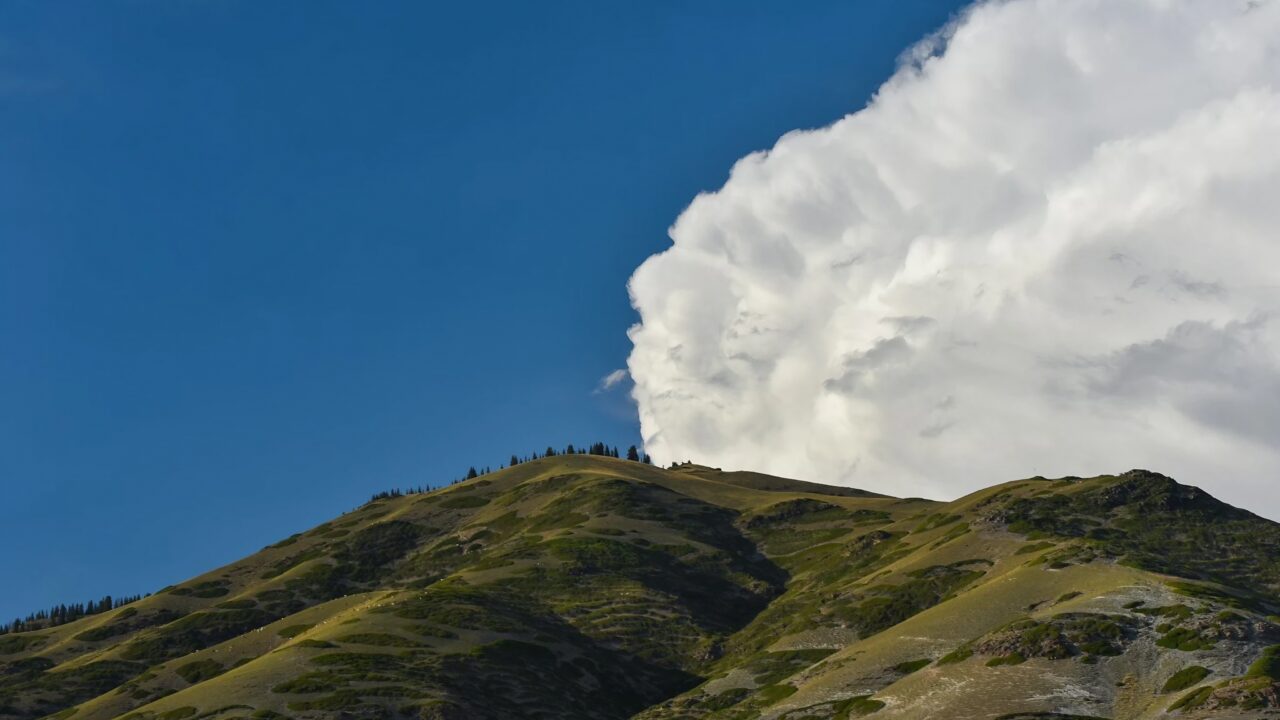 Hill, Sky and Cloud