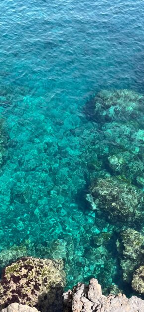Crystal clear sea