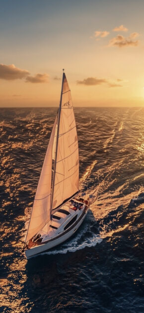 Wings Boat at sunset
