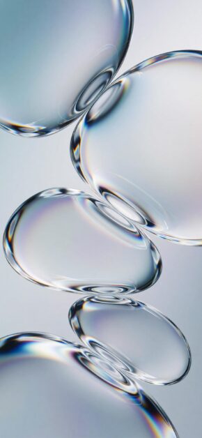 Clear water bubbles