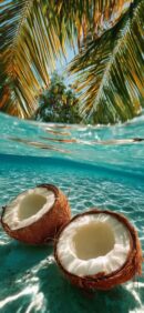 Coconuts underwater | LIVE Wallpaper